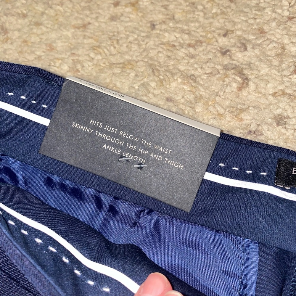 Banana Republic Navy Blue Classic Sloan Skinny Pant, size: 8 - Picture 8 of 11